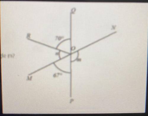Find the measurement of angle m- 40 POINTS!