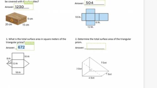 Whats the area of the triangular prism?