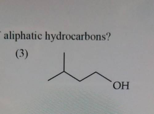 Is no.3 aliphatic hydrocarbons or aromatic hydrocarbons?​