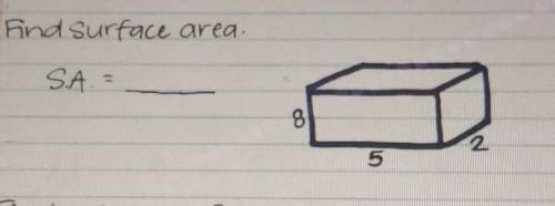 Can y'all help me find the surface area please​