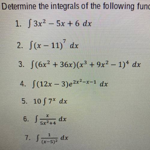 3. S (6x2 + 36x)(x + 9x2 - 1)4 dx
I need help on number 3