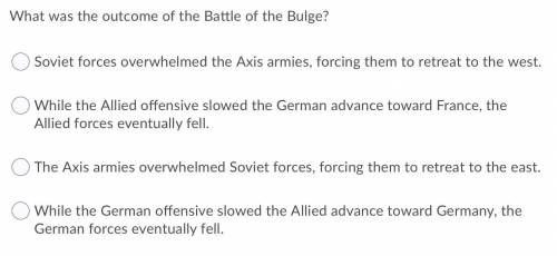 What was the outcome of the Battle of the Bulge?