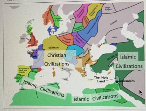 Explain the geographic context for the development of the Crusades.