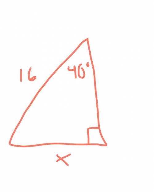 Find x to the nearest hundredth a. x=24.89b. x=13.43c.x=10.28d.x=12.26​