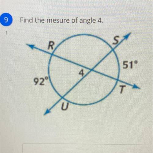 Find the mesure of angle 4
