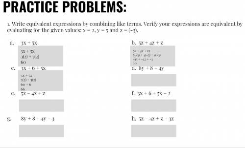 please help me with these problems.... please answer all the questions with the method I already st