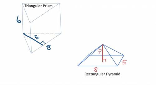 Which prism has the greater volume