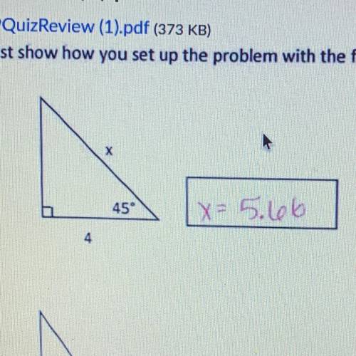 she gives you x but does show how to solve it. how did she solve for x? the directions say “find ea