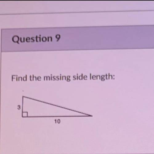 Show your work find the missing side length! Lots of points