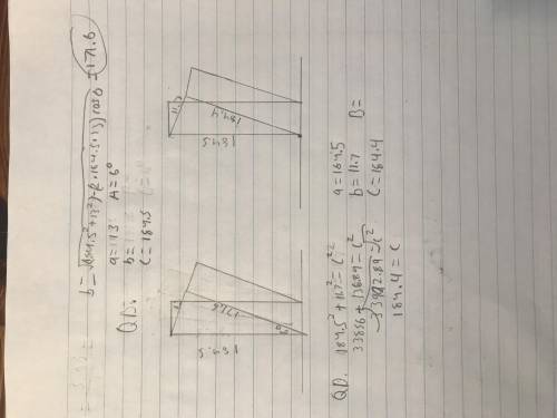 Please help me set up this trig law of sines problem. I understand the law of sines and cosines but