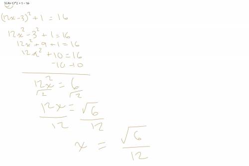 3(4x – 1 )²+ 1 = 16. find the values of x using FACTORISATION method.​