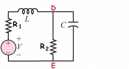 R1=11 ohms and R2=9 ohms, C=100mF and L =200mH the current passing the inductor in laplace domain i