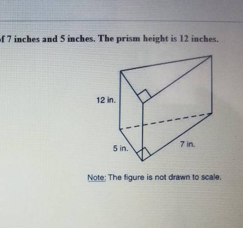 What is the volume of the prism?​