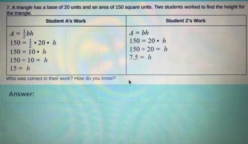 Why is student A correct?