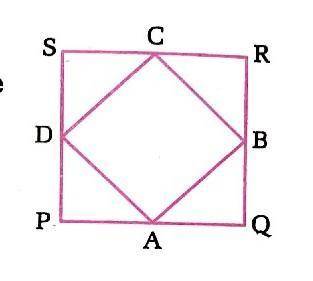 Heya!

 In the given figure, PQRS is a square. A , B , C and D are the points on the sides PQ , QR