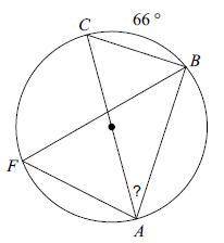 Refer to the diagram to determine the measure of the indicated arc or angle