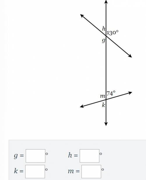 I NEED HELP FAST! Find the measure of the missing angles.
