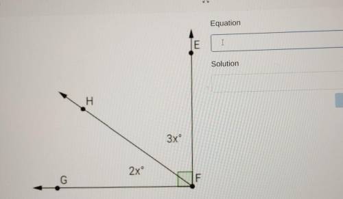Find the equation for the angle then find what x equals​