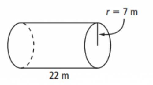 Please help! What is the volume of the cylinder?
Answer and explanation please! <3