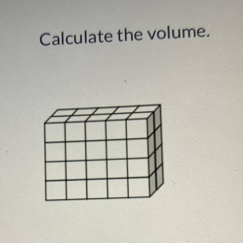 Calculate the volume