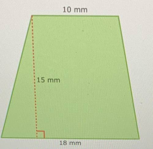 What is the area?
____ Square millimeters