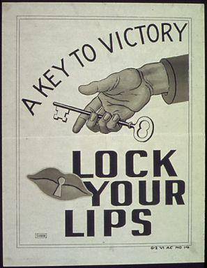 PLEASE HELP!!

This World War II poster was designed to encourage Americans to avoid sharing infor