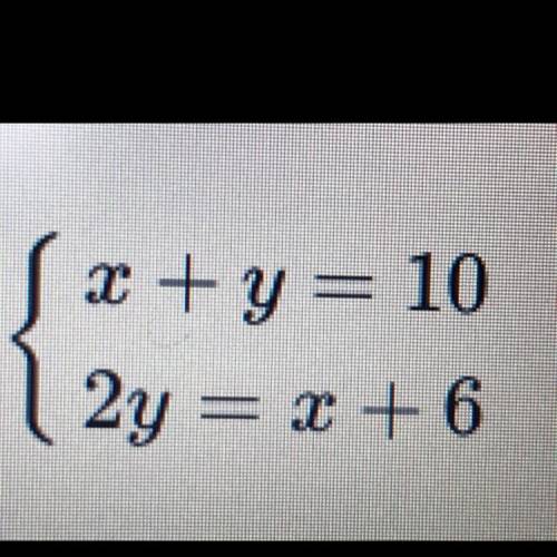 Using substitution, what would be the best first step to solve this system of equations?