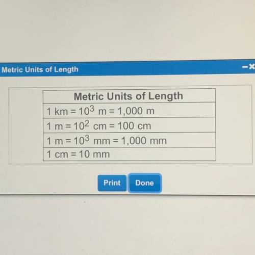 List the measurements with units of kilometers, centimeters, and

millimeters that are equal to 4