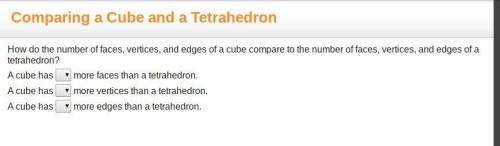 How do the number of faces, vertices, and edges of a cube compare to the number of faces, vertices,