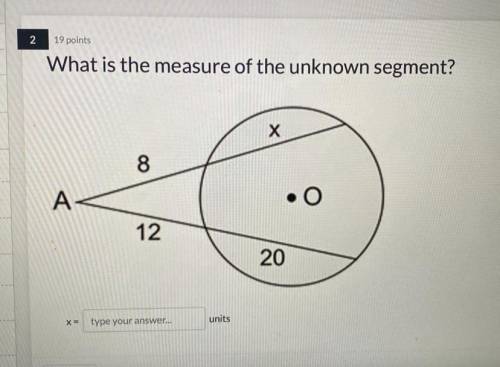 What is the measure of the unknown segment? pls help i keep getting bots :(