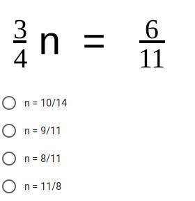 What does n equal? 
EASY