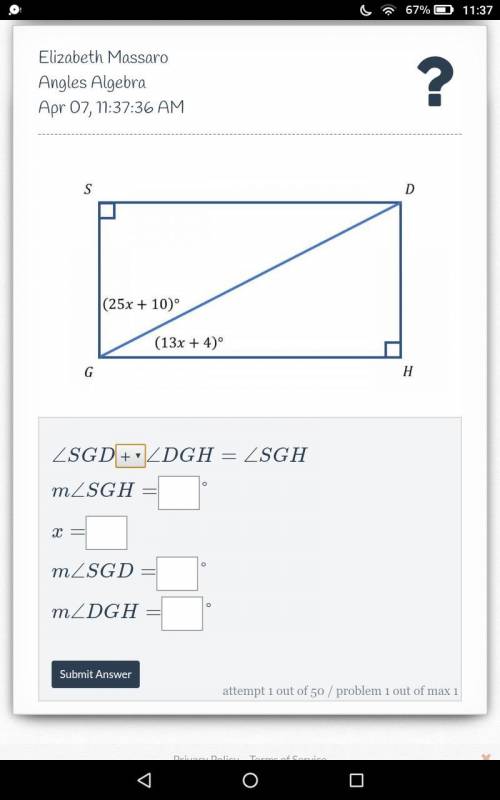 I need help finding the angles in algebra. NO LINKS!