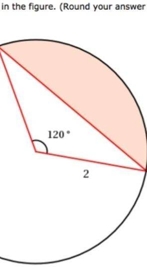 Need help! Find the area of the shaded region in the figure. ​