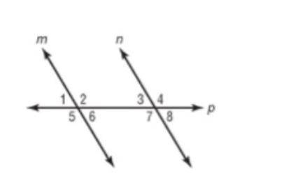 Use this picture to name one pair of ALTERNATE EXTERIOR angles: *
