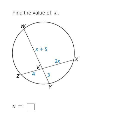 Find the value of x. PLEASE HELP ILL MARK YOU THE BRAINLIEST!! I've been trying to solve this thing