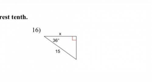(Trigonometry) find the missing side