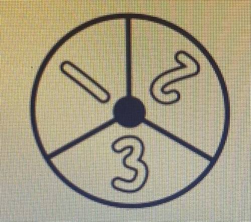 The spinner below is spun twice what is the probability of the arrow landing on a three and then on