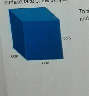 Surface Area: Surface area of a 3 dimensional shape is just the sum of the area of each 2 dimension