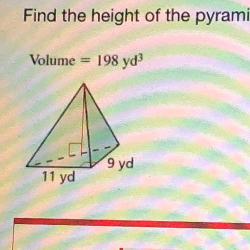 Find the height of the pyramid.