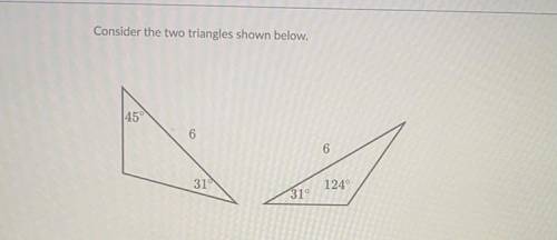 Are the two triangles congruent ? Please answer correctly