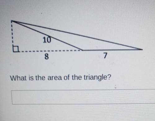 What is the area of the triangle? ​