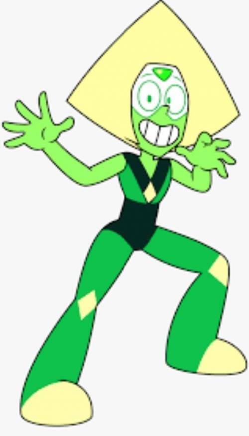 Give me photos of peridot from Steven universe plz
