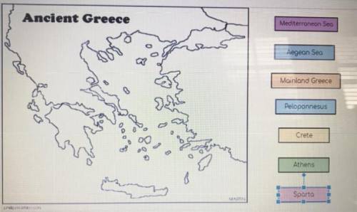 Can someone please help me fill out this map of Ancient Greece. I need to know where al of the opti