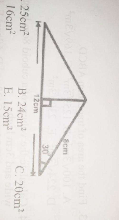 Calculate the area of the triangle above​