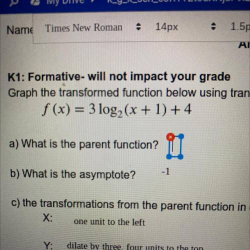 What is the parent function