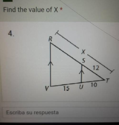 What is the value of x ?​