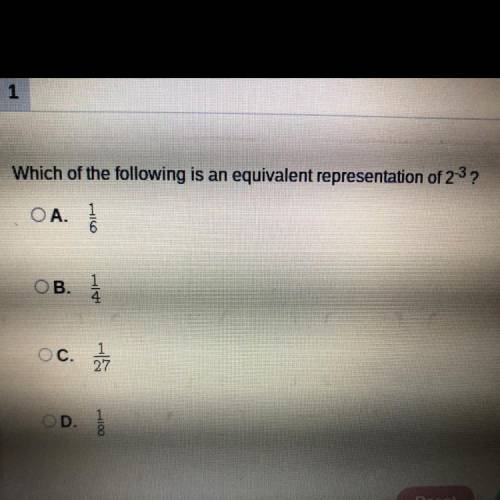 Which of the following is an equivalent representation?