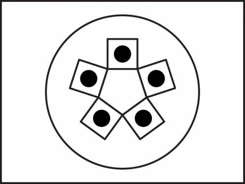 Instructions: Given the figure, what is the angle of rotational symmetry?