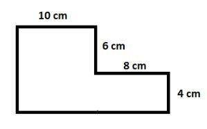 Find the area of the figure 
28 cm^2
56 cm^2
132 cm^2
144 cm^2