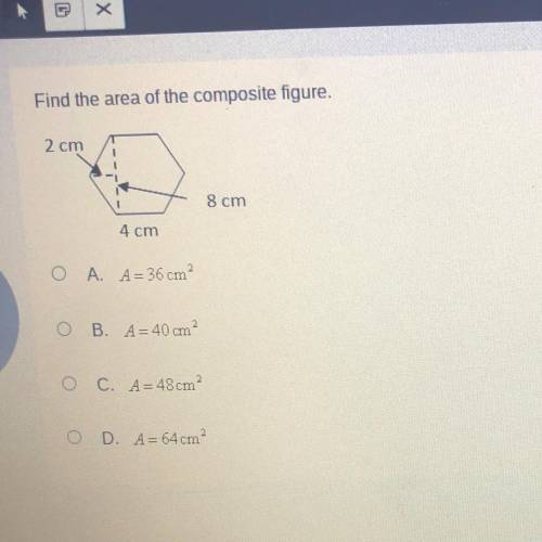 Find the area of the composite hexagon
Plz help